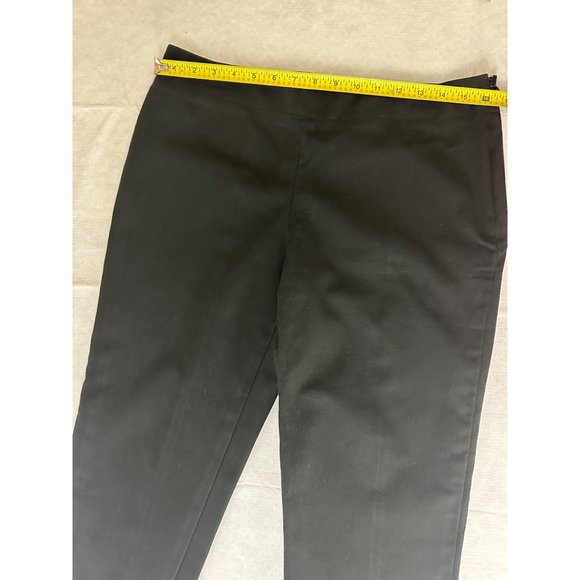 TALBOTS Collection PETITES 10P Womens Black office casual pants STRETCH Cotton - Picture 5 of 9